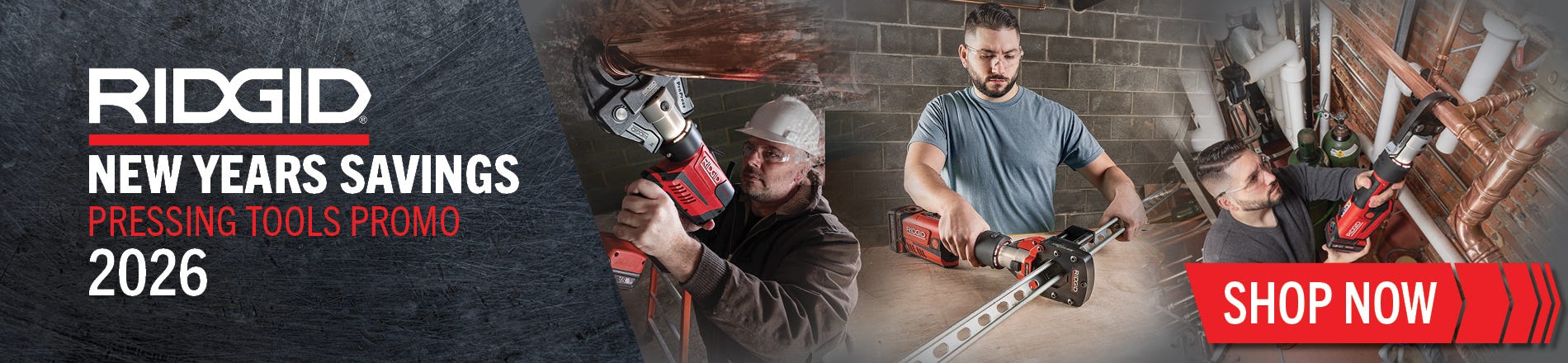 ridgid new years press tool promo