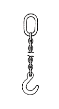 type SOF foundry hook - single leg chain slings