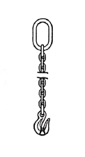 type SOG grab hook - single leg chain slings
