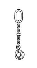 type SOL latchlok hook - single leg chain slings