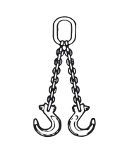DOS clevlok sling hooks - double leg chain sling