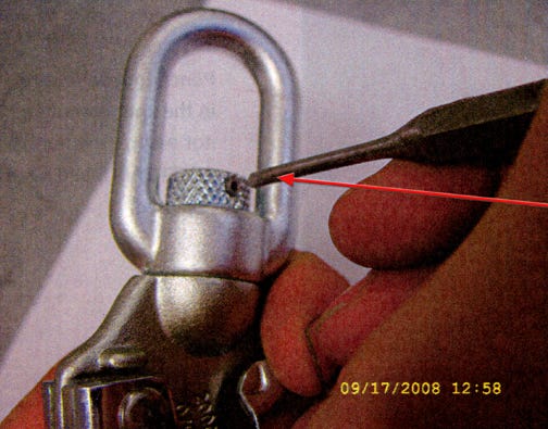 punch in hook pin