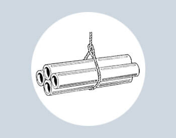 choke hitch for lifting bundled loads